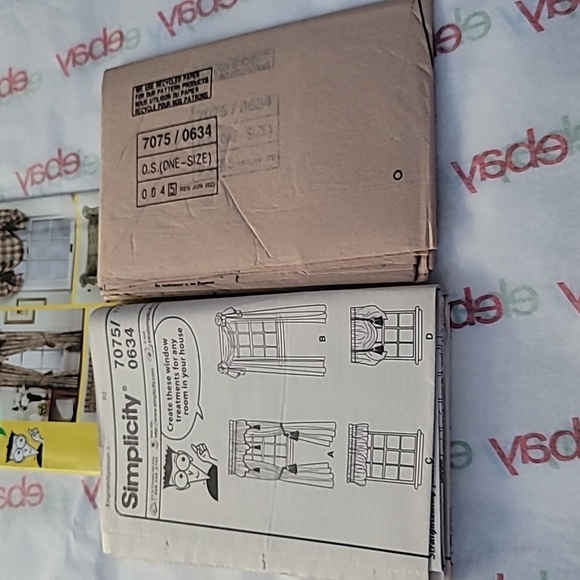 Simplicity Window Treatments Sewing Pattern 0634 Uncut 2002 - Picture 6 of 7